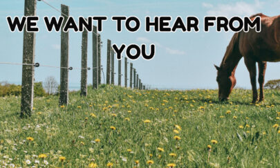 WE WANT to hear from u WE WANT to hear from u